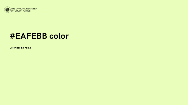 #EAFEBB color image