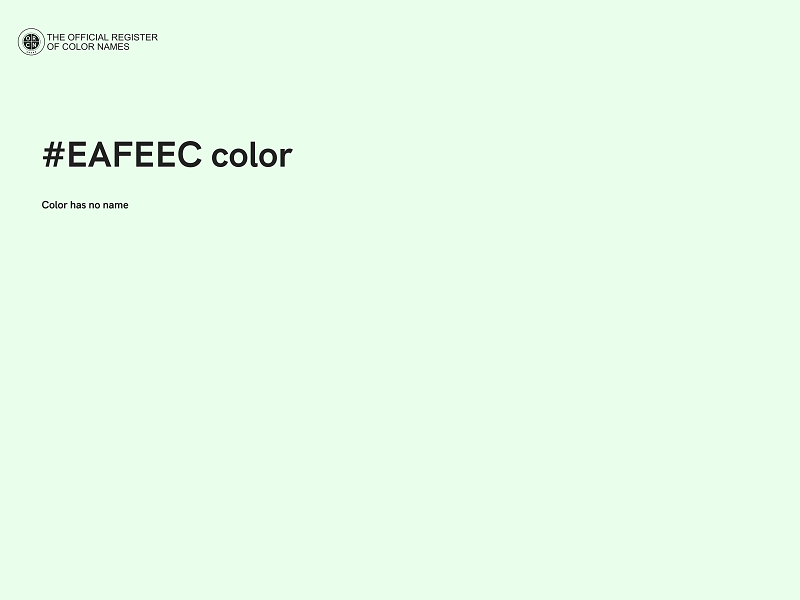 #EAFEEC color image