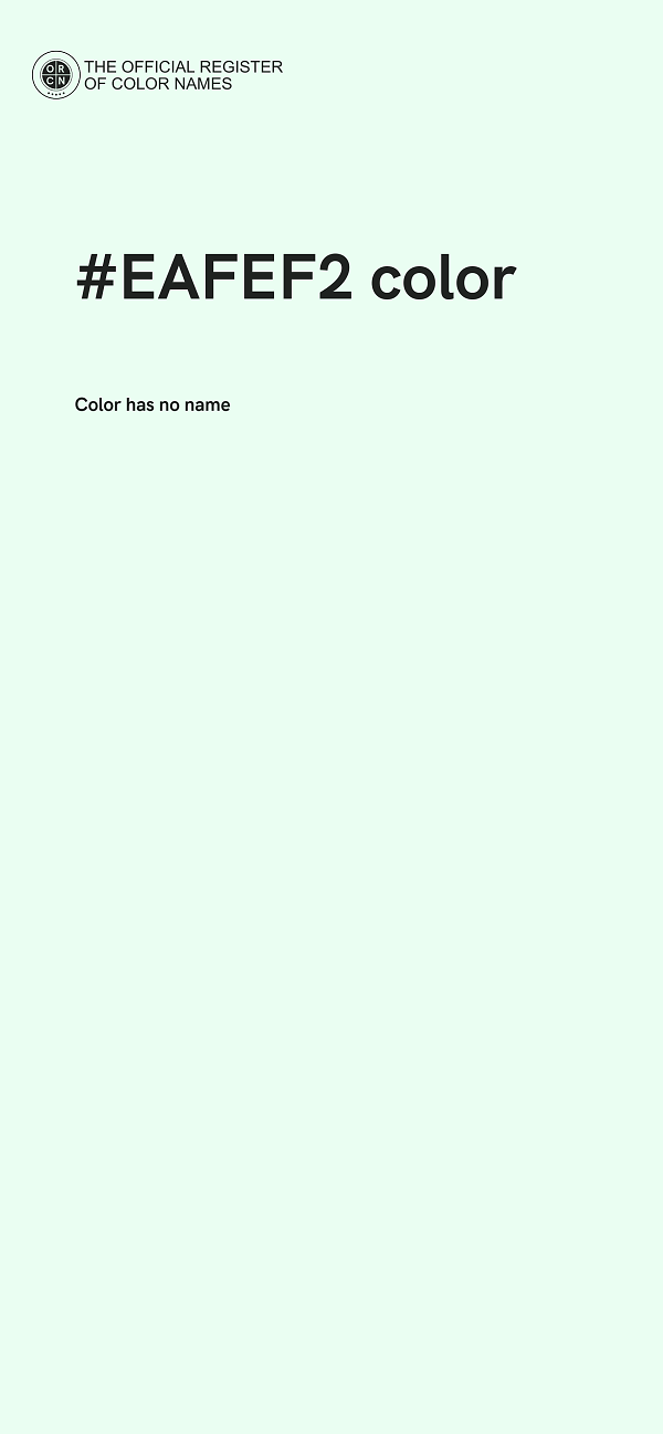 #EAFEF2 color image