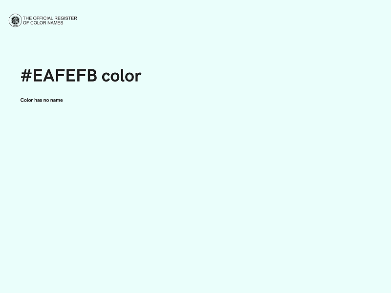 #EAFEFB color image