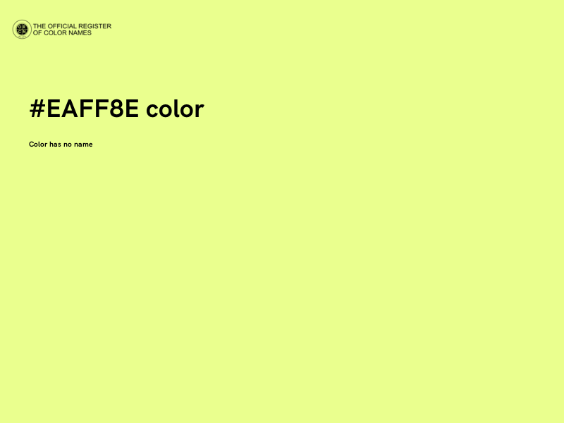 #EAFF8E color image