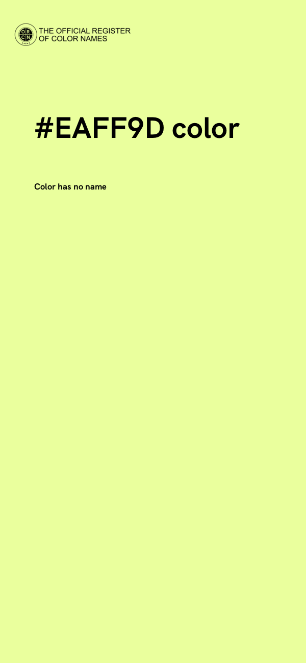#EAFF9D color image