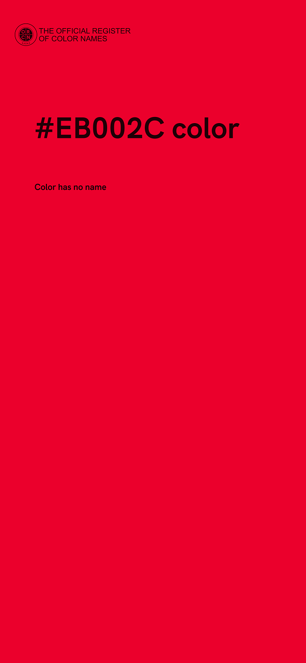 #EB002C color image