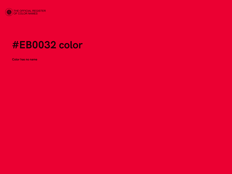 #EB0032 color image