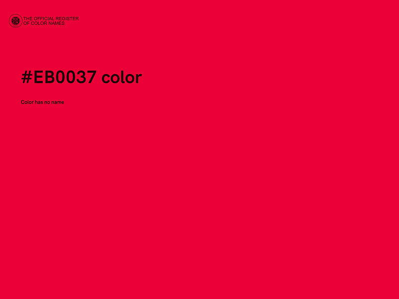 #EB0037 color image