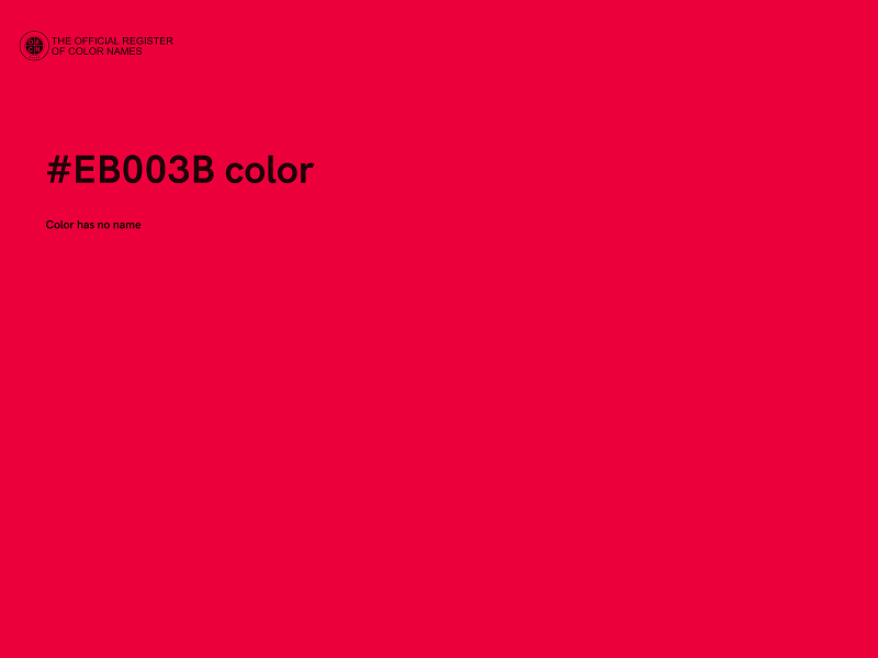 #EB003B color image