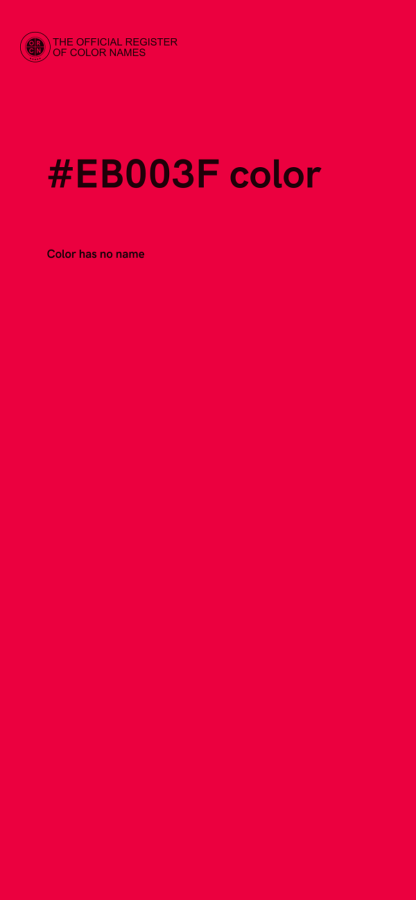 #EB003F color image