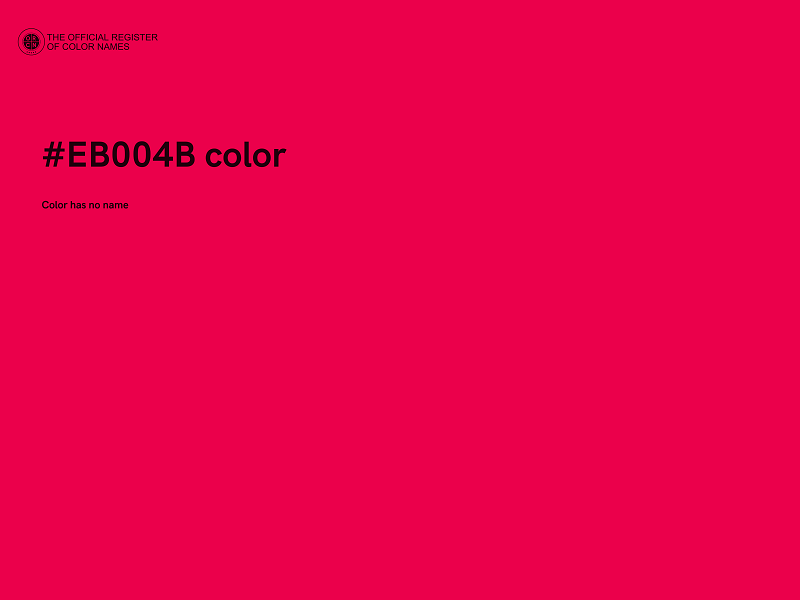 #EB004B color image