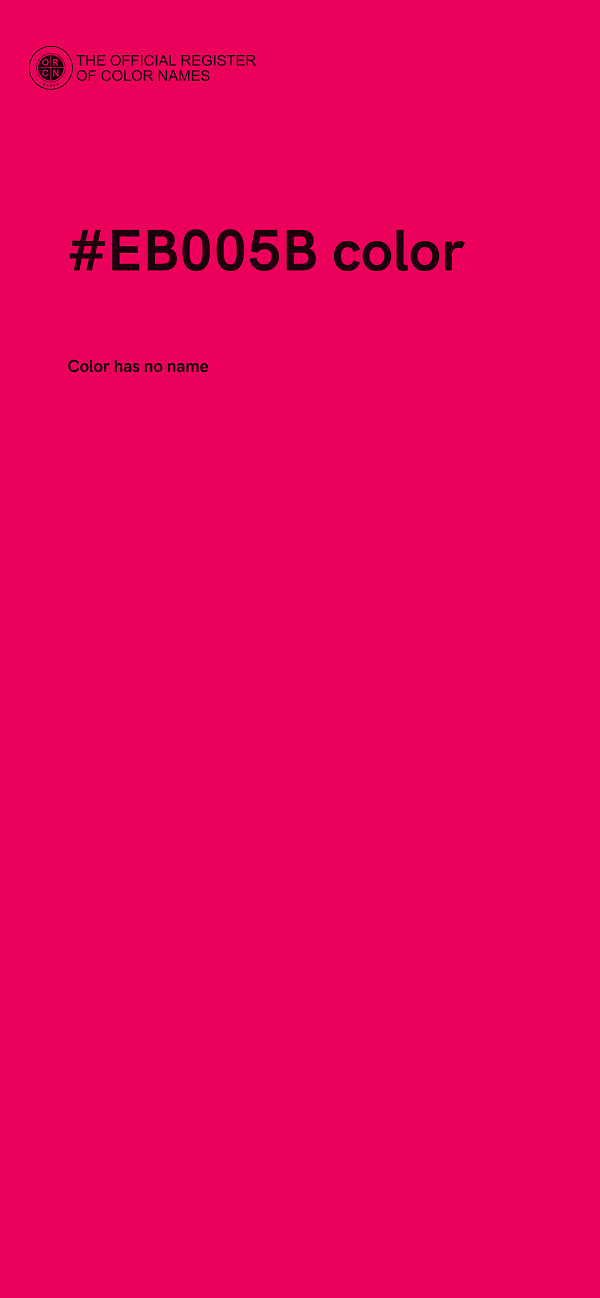 #EB005B color image