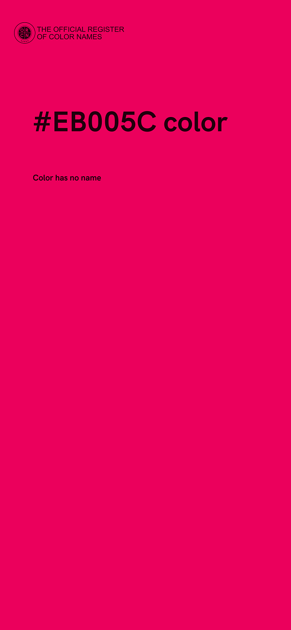 #EB005C color image