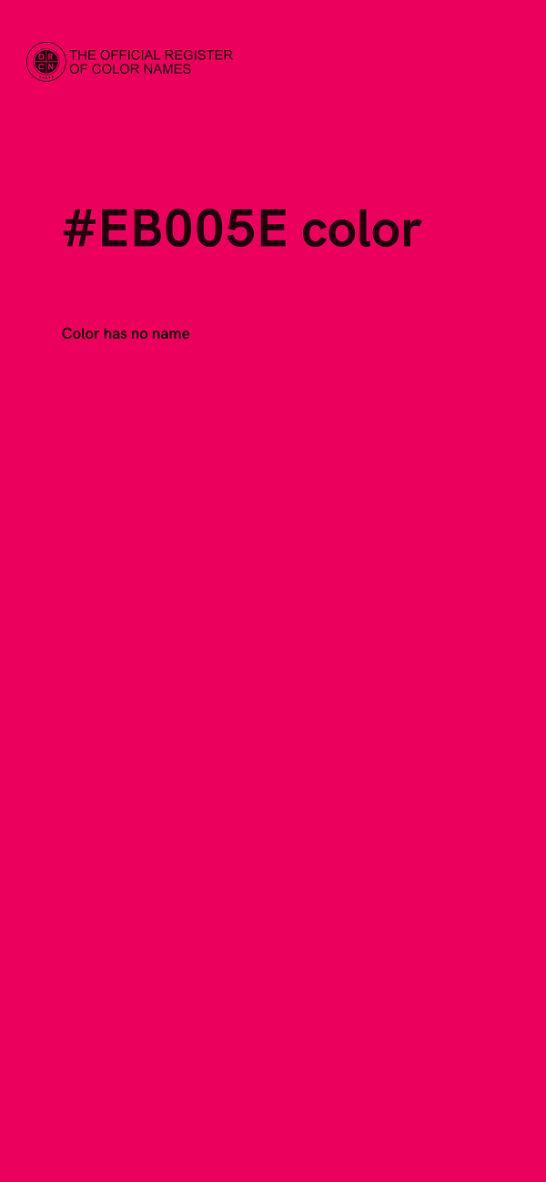 #EB005E color image