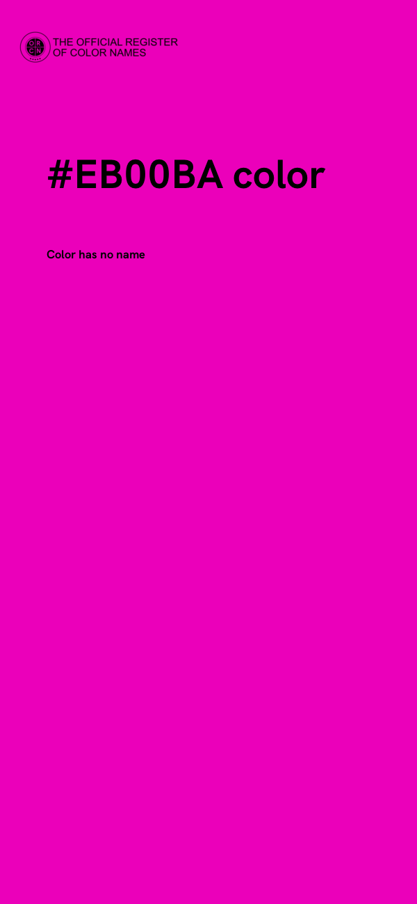 #EB00BA color image