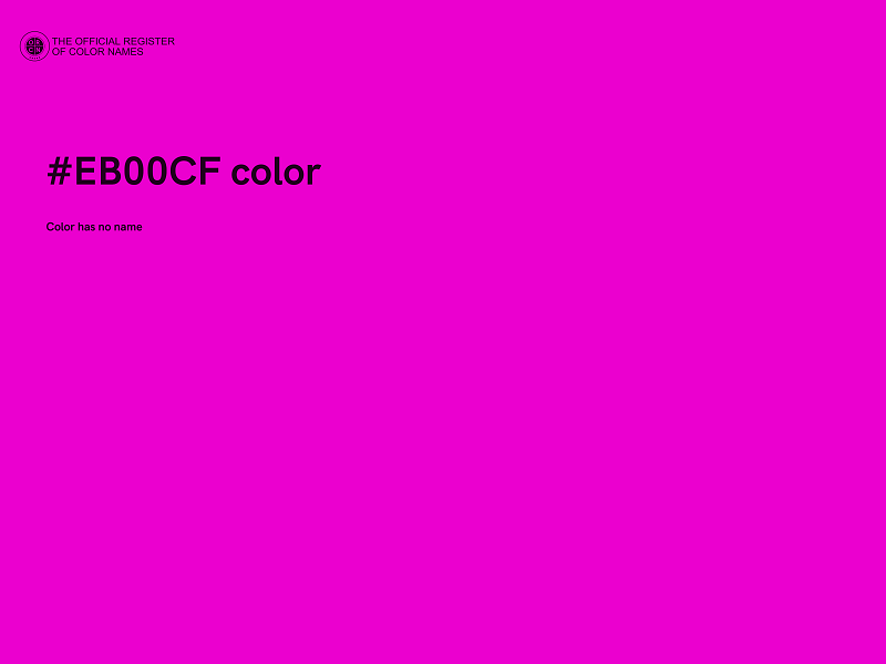 #EB00CF color image