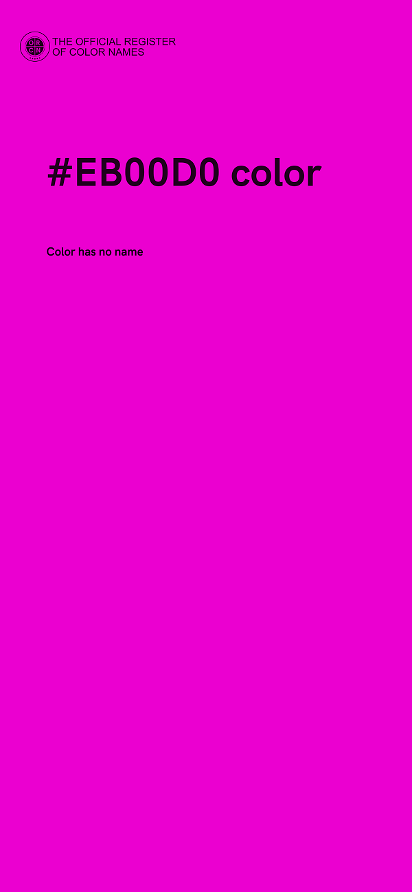 #EB00D0 color image