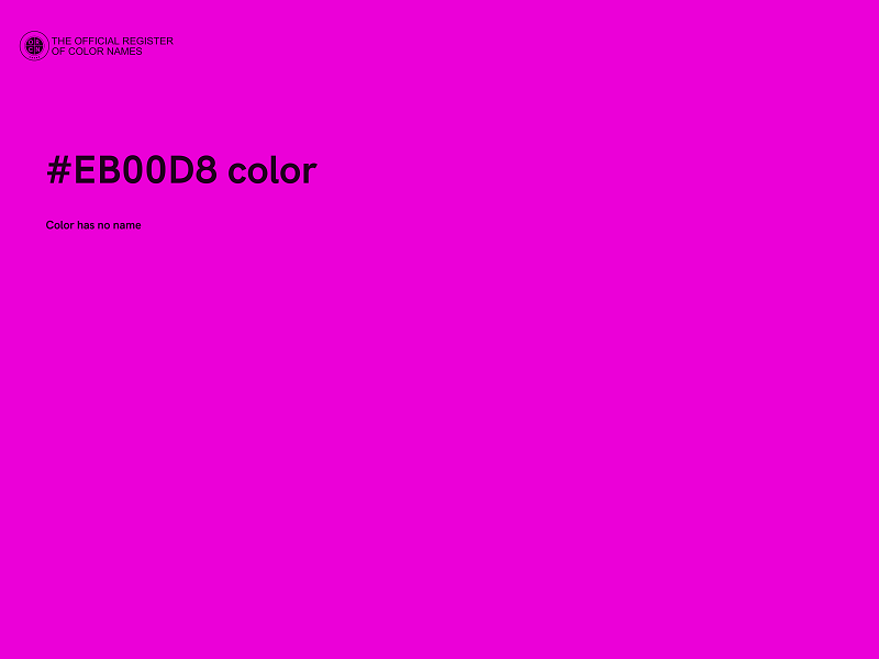 #EB00D8 color image
