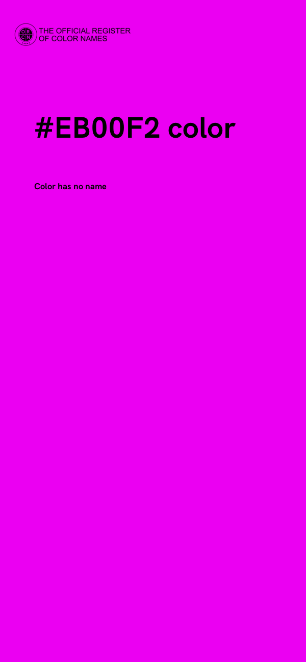 #EB00F2 color image