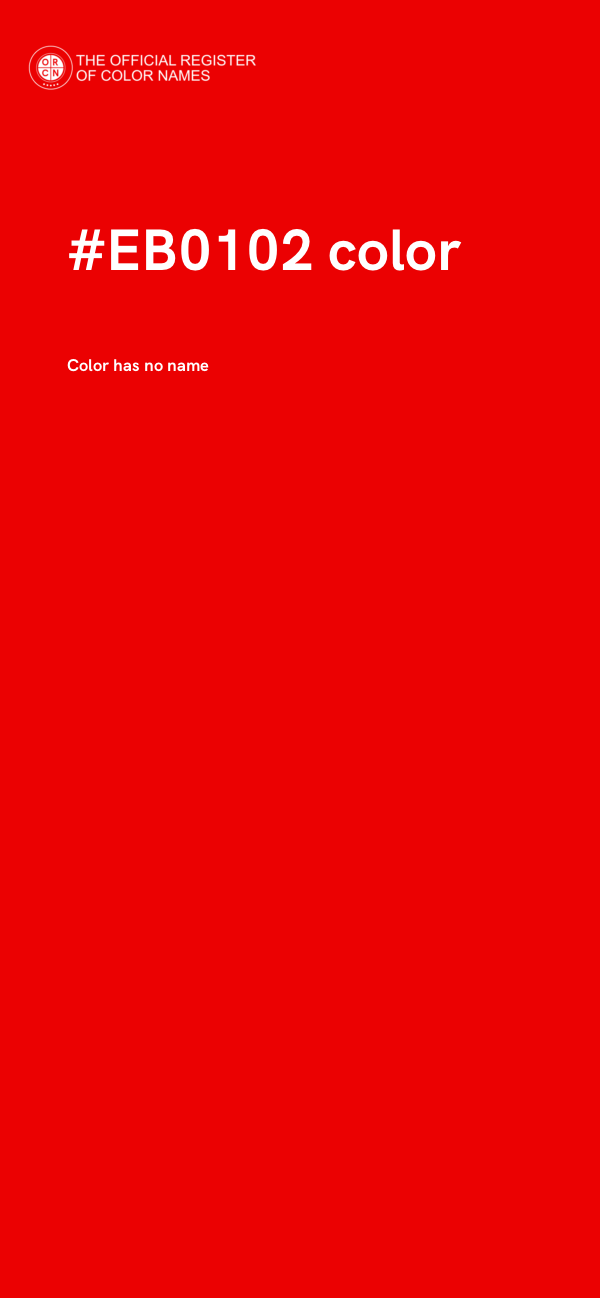 #EB0102 color image