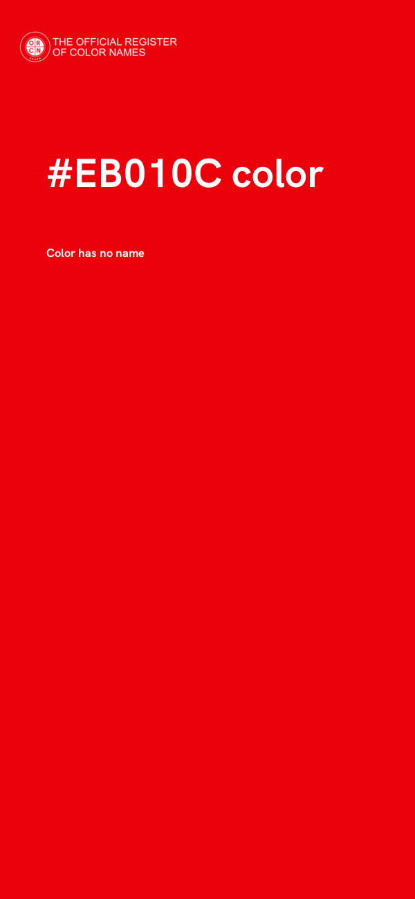 #EB010C color image
