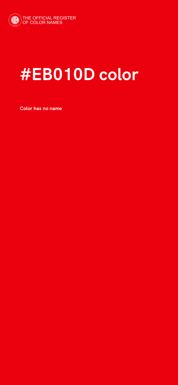 #EB010D color image