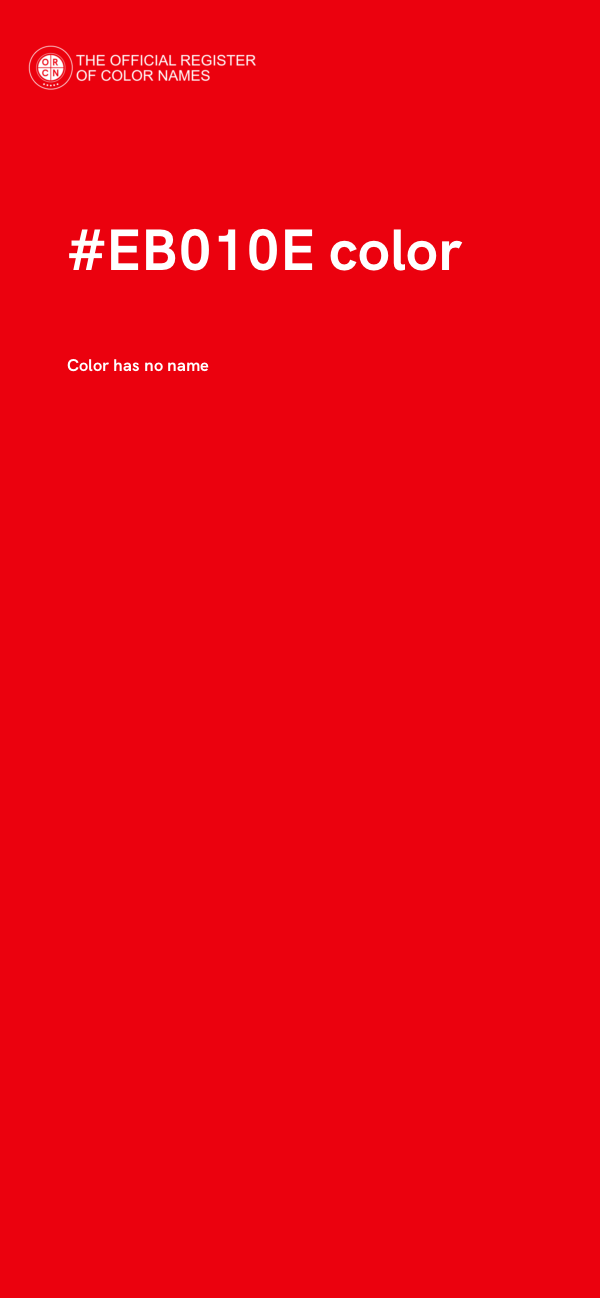 #EB010E color image