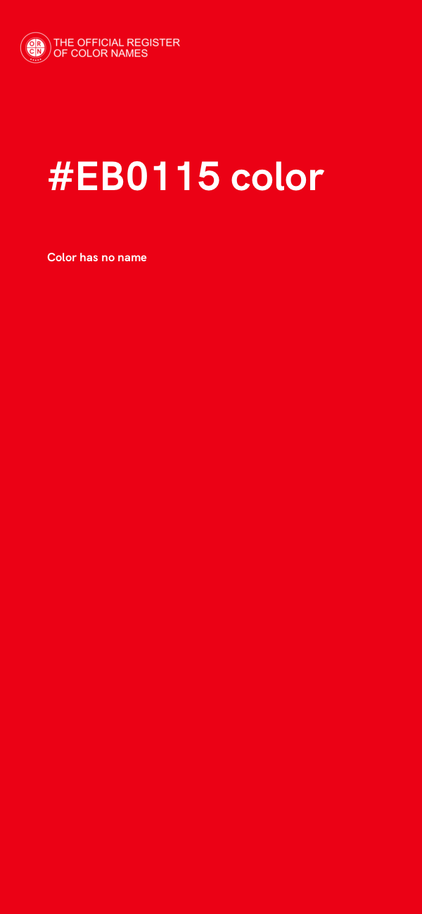 #EB0115 color image