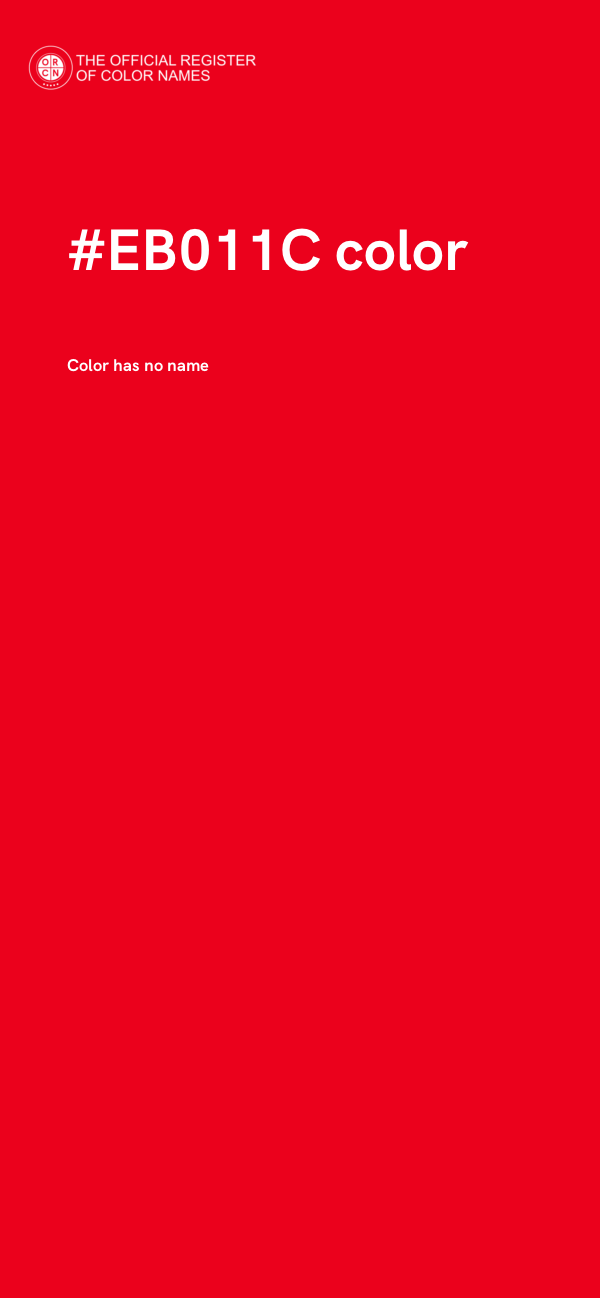 #EB011C color image