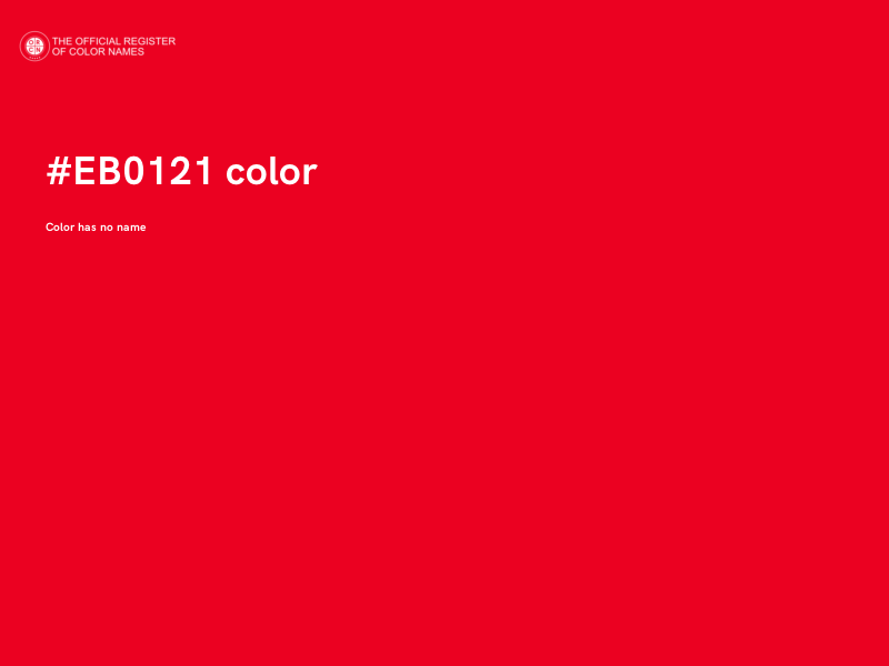 #EB0121 color image