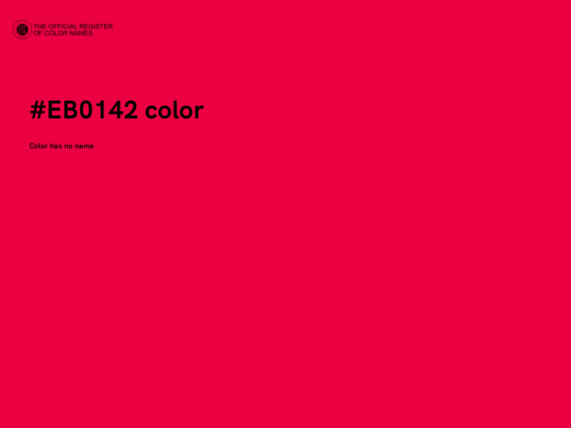 #EB0142 color image