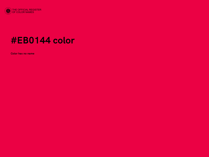 #EB0144 color image