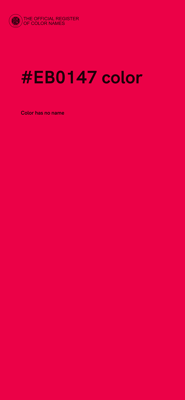 #EB0147 color image