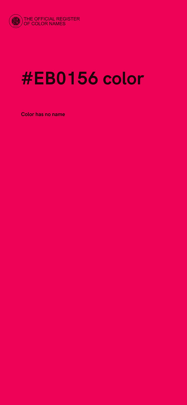 #EB0156 color image