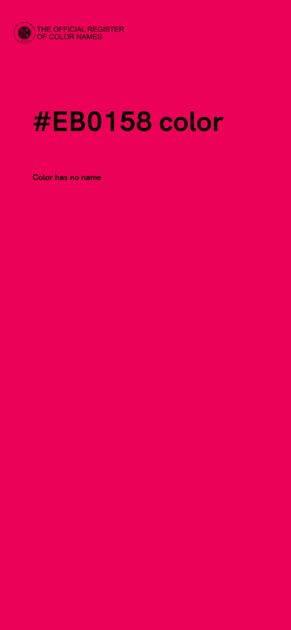 #EB0158 color image