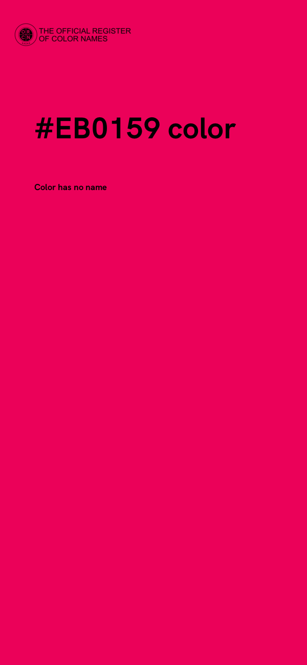 #EB0159 color image