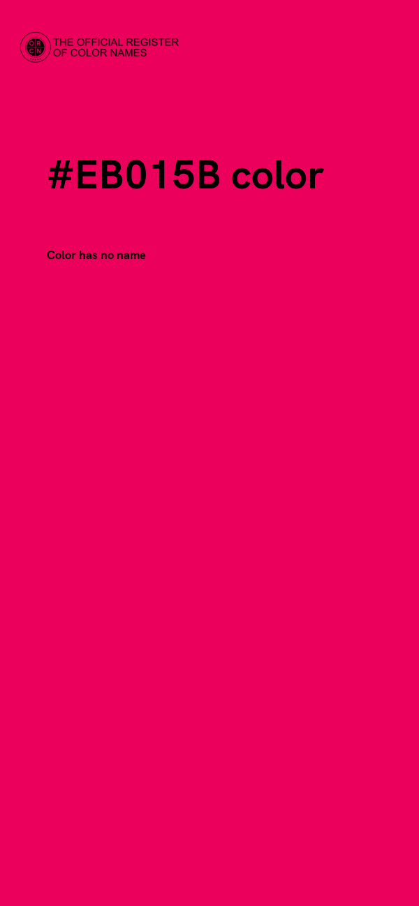 #EB015B color image