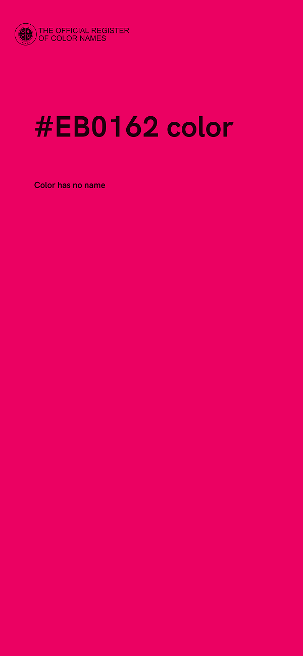 #EB0162 color image