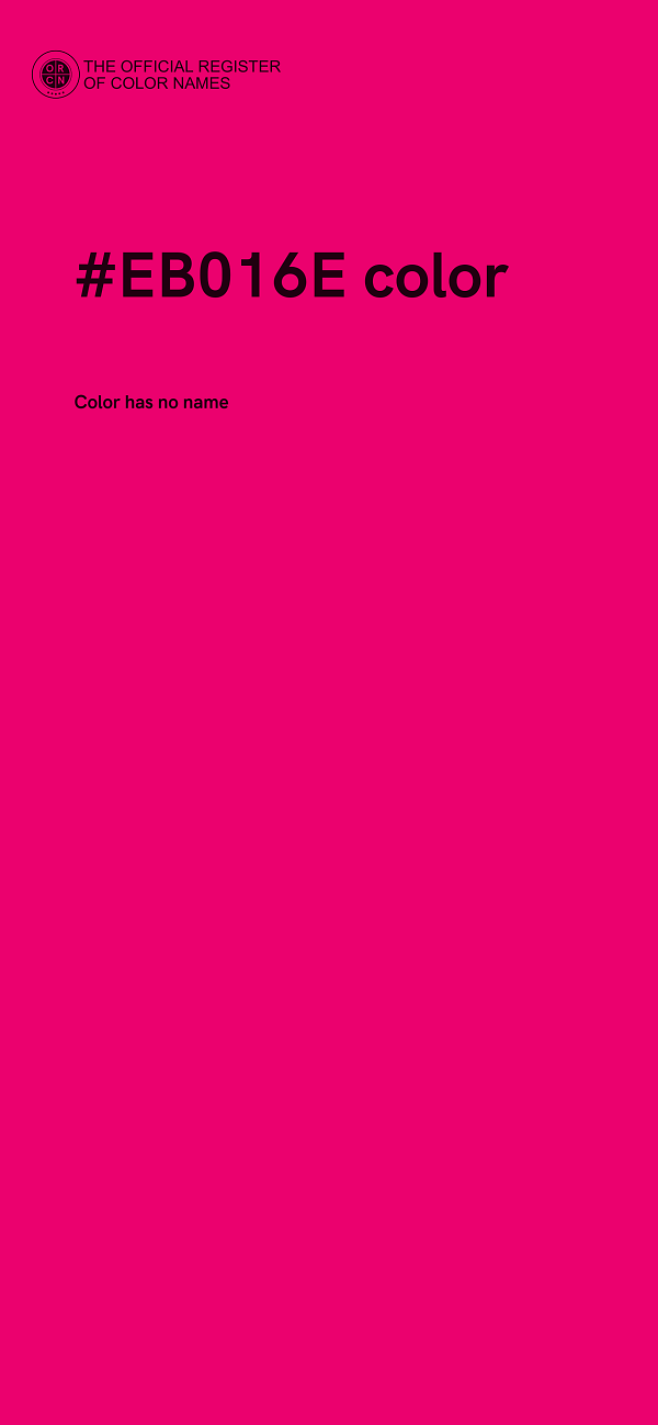 #EB016E color image