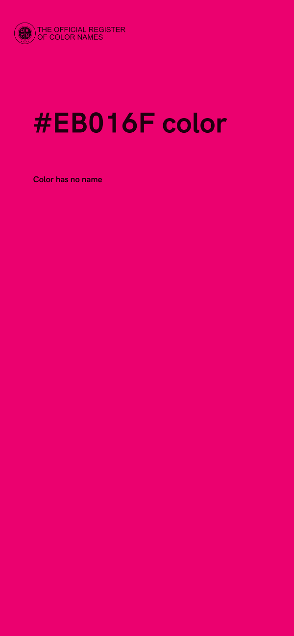 #EB016F color image