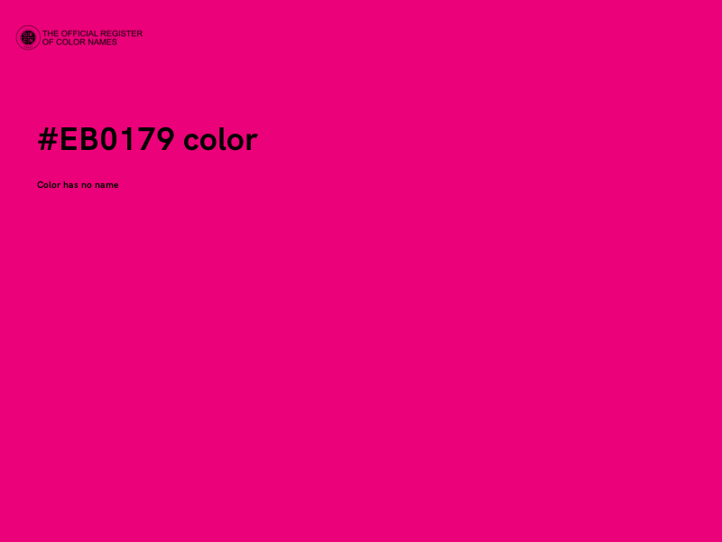 #EB0179 color image