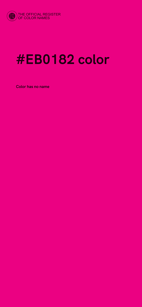 #EB0182 color image