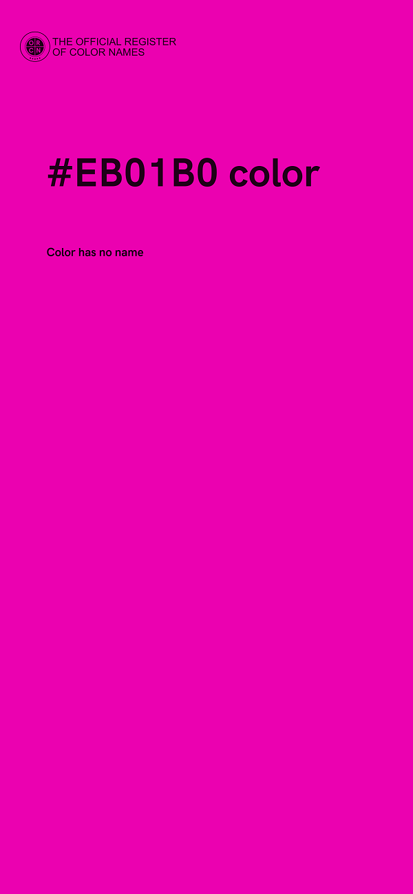 #EB01B0 color image