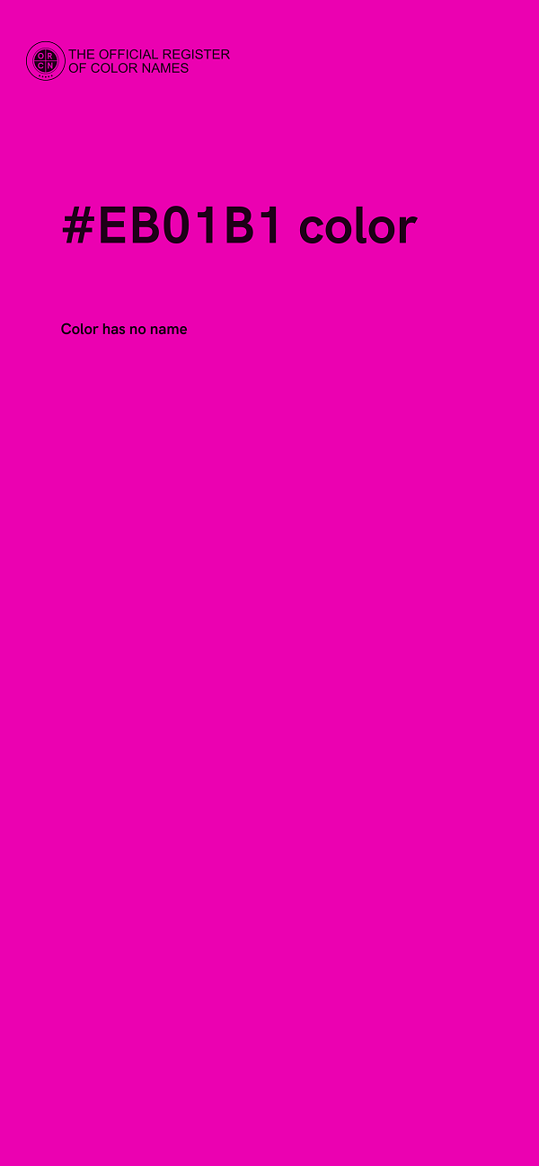 #EB01B1 color image