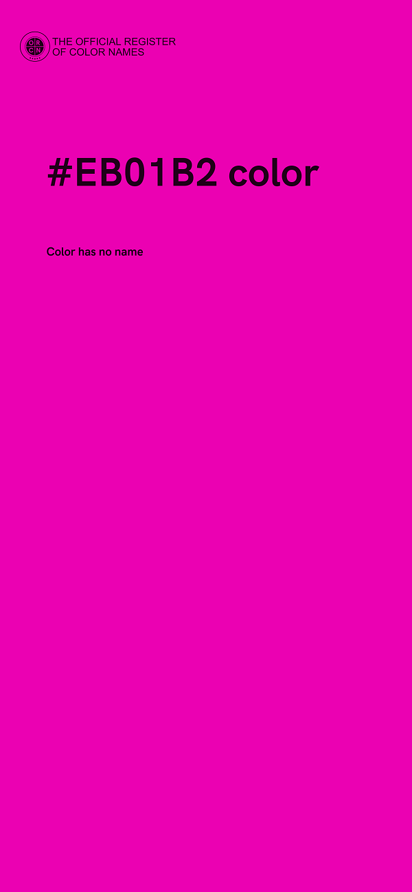 #EB01B2 color image