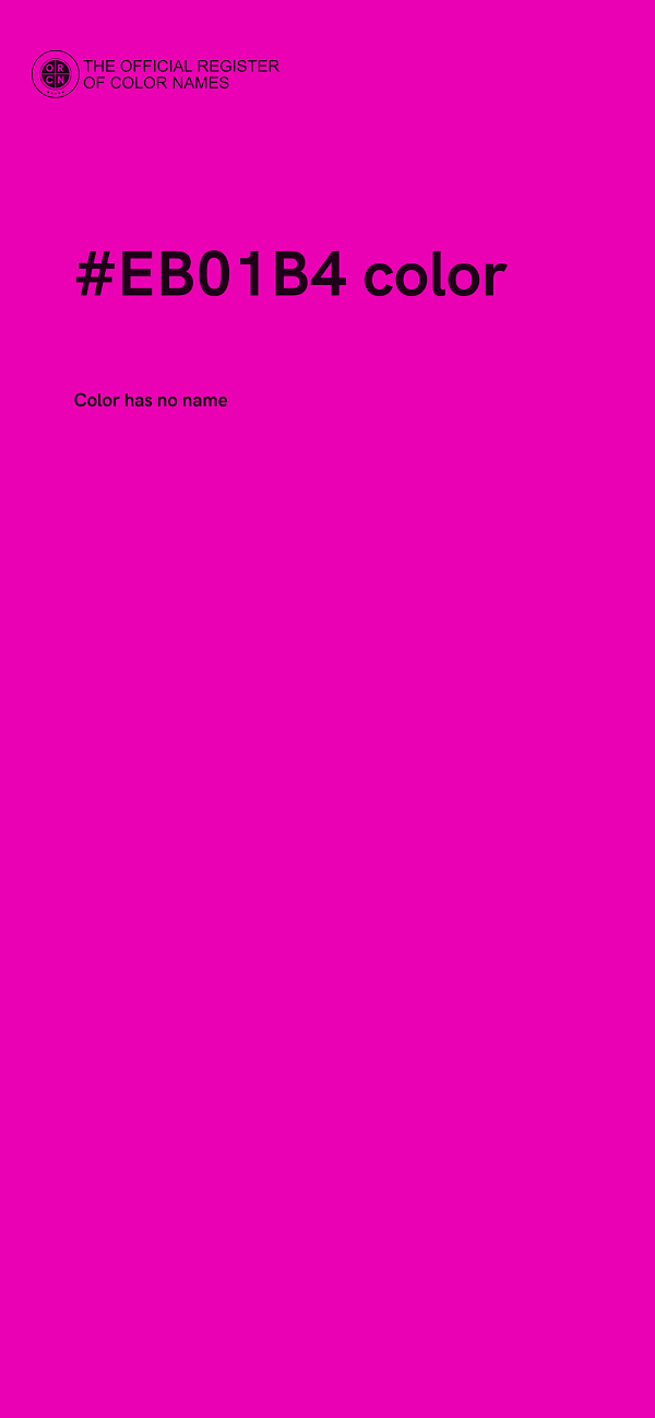 #EB01B4 color image