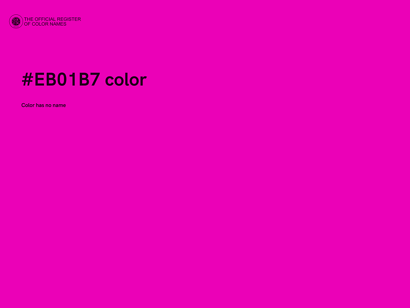 #EB01B7 color image