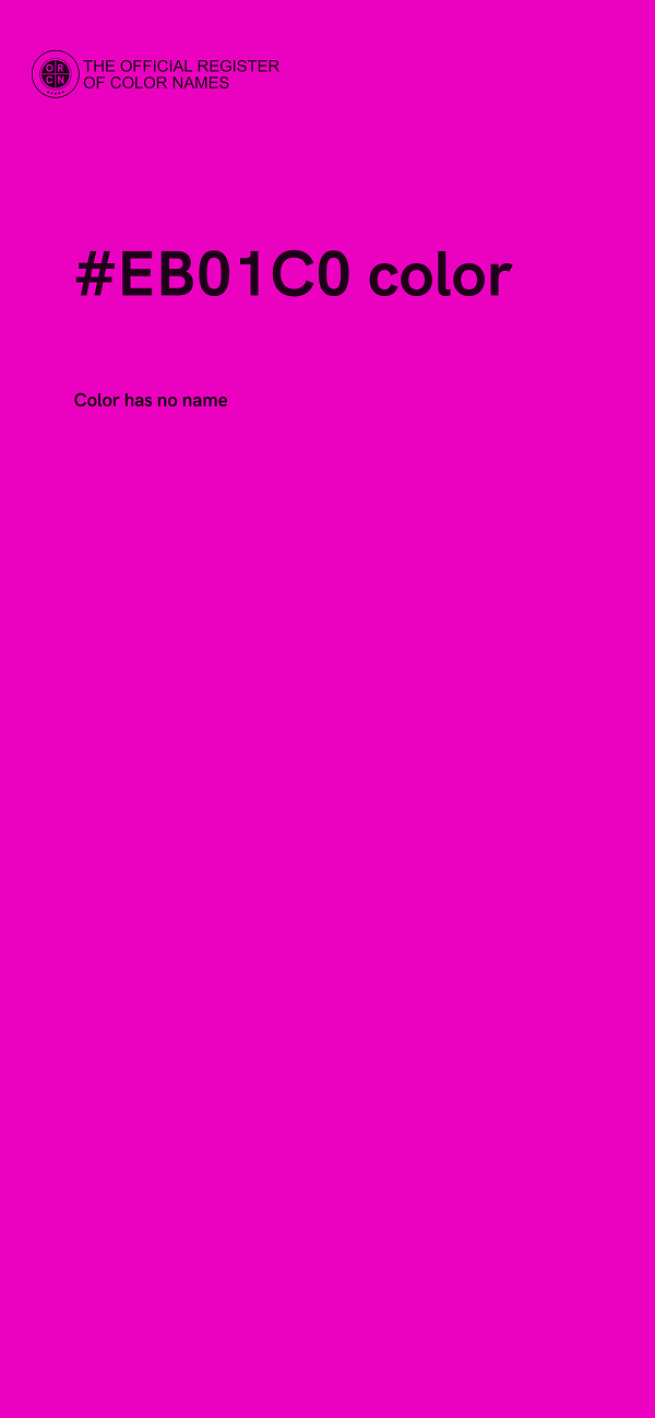 #EB01C0 color image