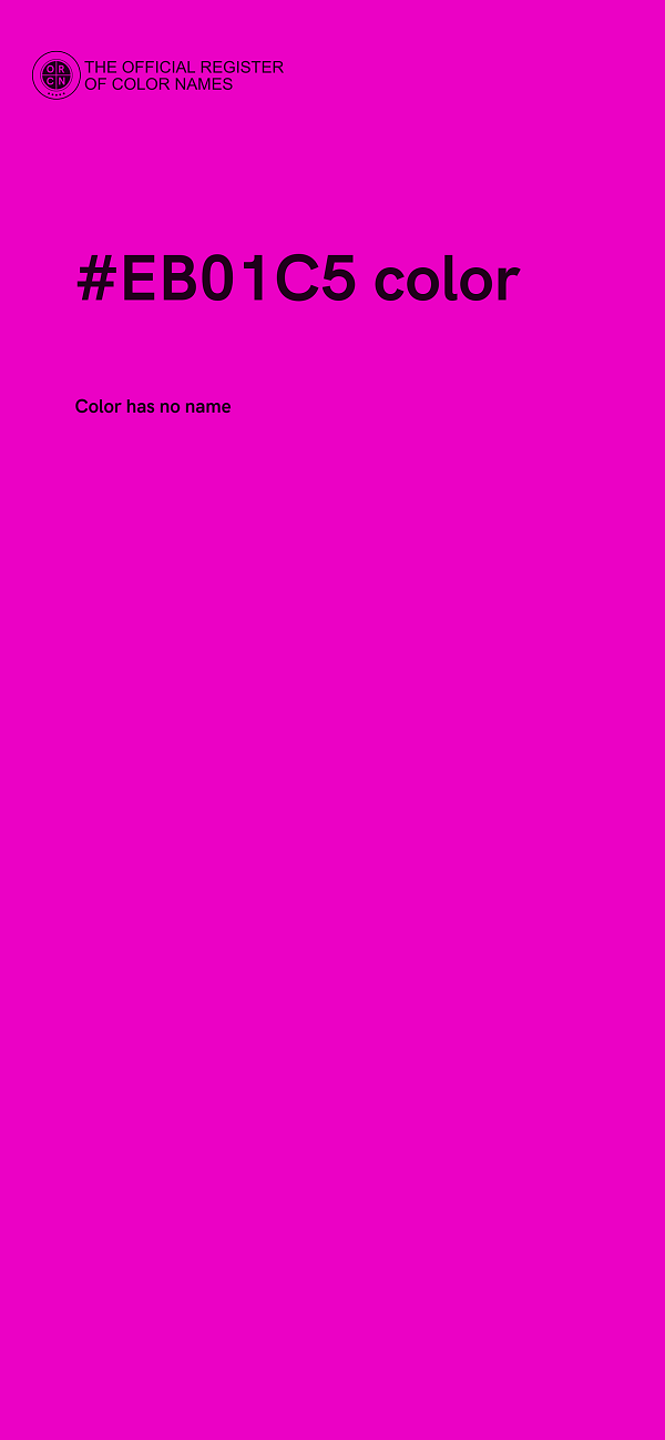 #EB01C5 color image