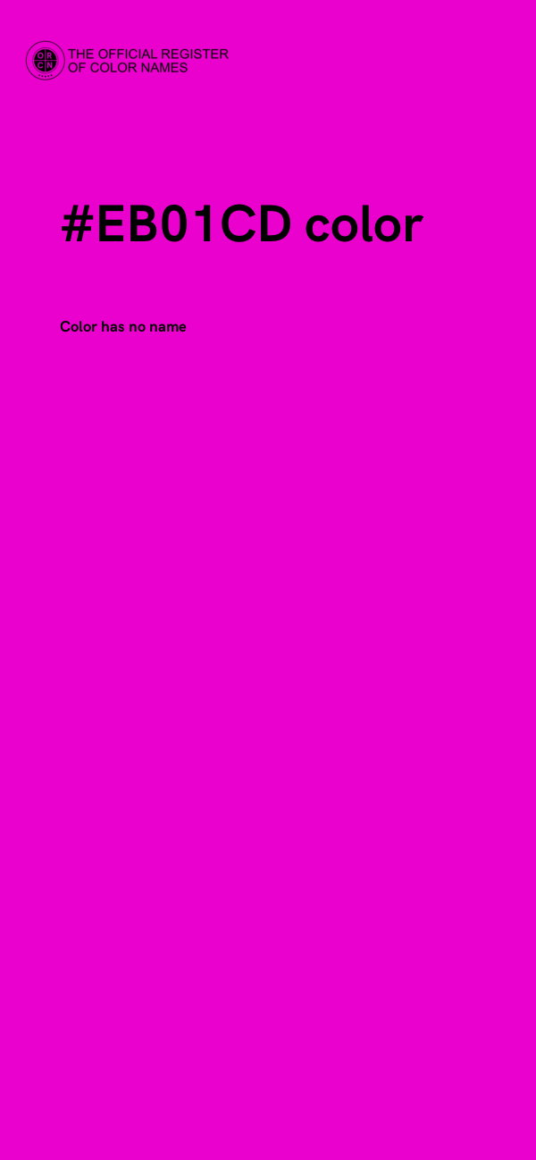#EB01CD color image