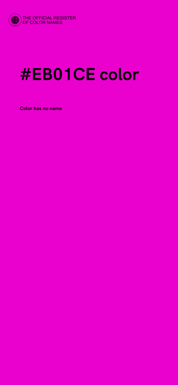 #EB01CE color image