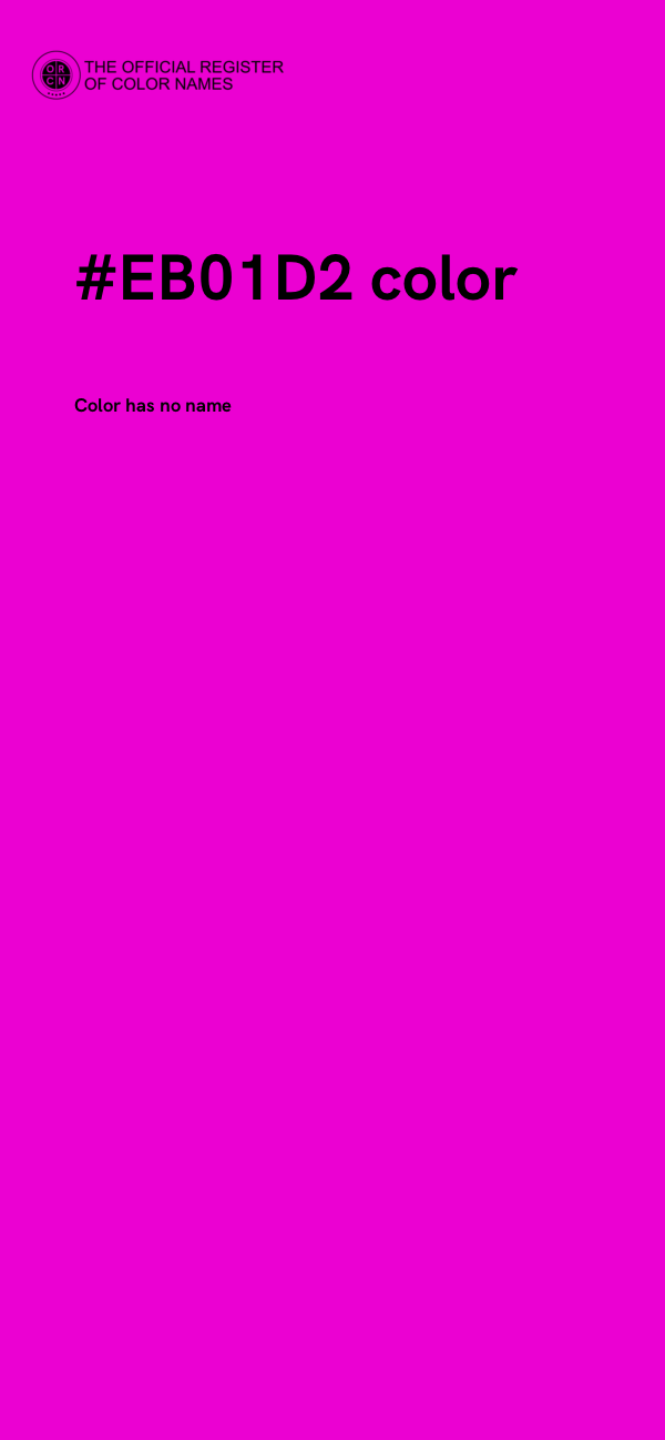#EB01D2 color image