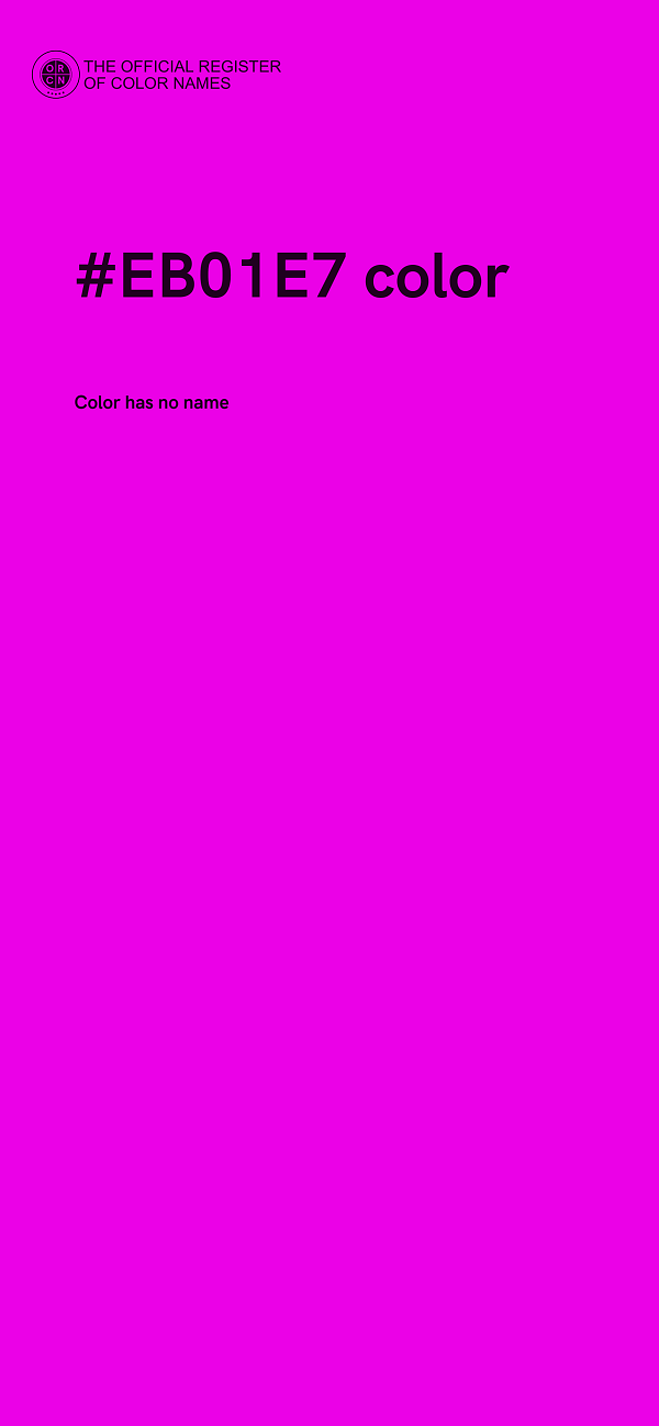 #EB01E7 color image